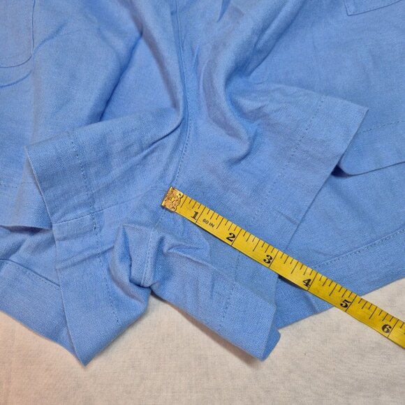 J. Crew Women's Blue Linen Blend Drawstring Shorts Size XXL NWT (02) - Picture 8 of 12